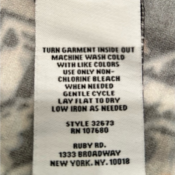 Ruby Rd. Yellow and Black Geometric Top - Picture 5 of 5